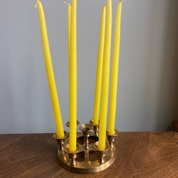 Vintage Brass Candle Holder - Picture 3 of 9